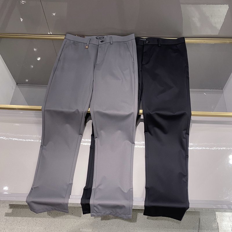 Tom Ford 남성용 슬림핏 순면 정장 바지 001-277172