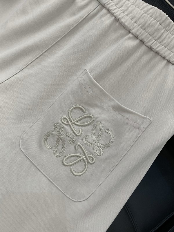 Loewe 캐주얼 자수 로고 팬츠 001-277193