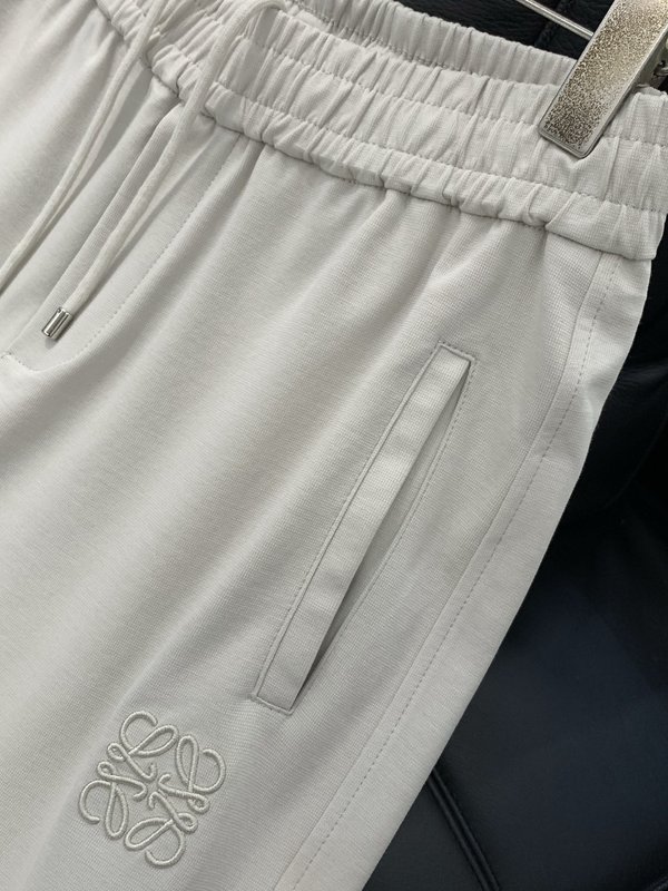 Loewe 캐주얼 자수 로고 팬츠 001-277193