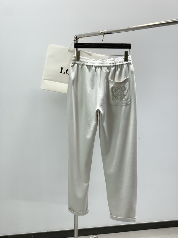 Loewe 캐주얼 자수 로고 팬츠 001-277193