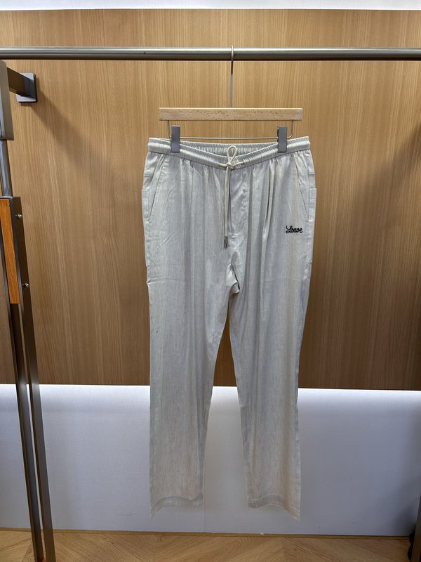 로에베 자수 린넨 팬츠 001-277202