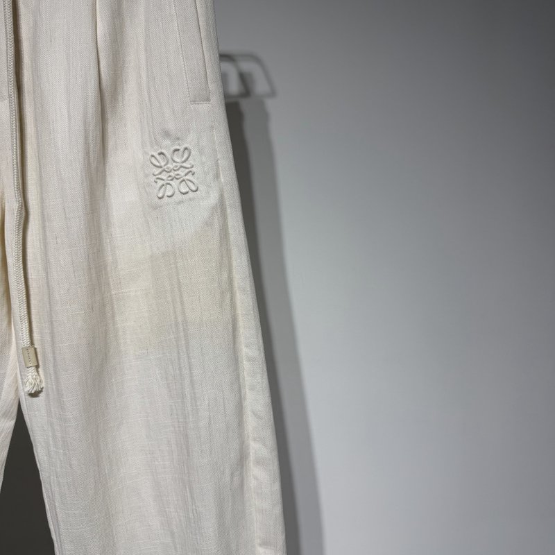 로에베 면마 드롭핏 캐주얼 팬츠 001-277204