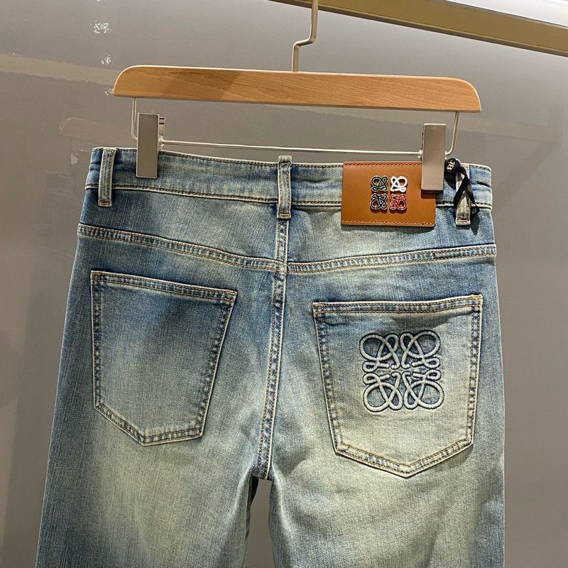 로에베 남성 블랙 그레이 청바지 001-277218