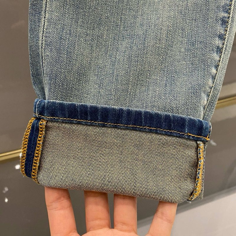 로에베 남성 블랙 그레이 청바지 001-277218
