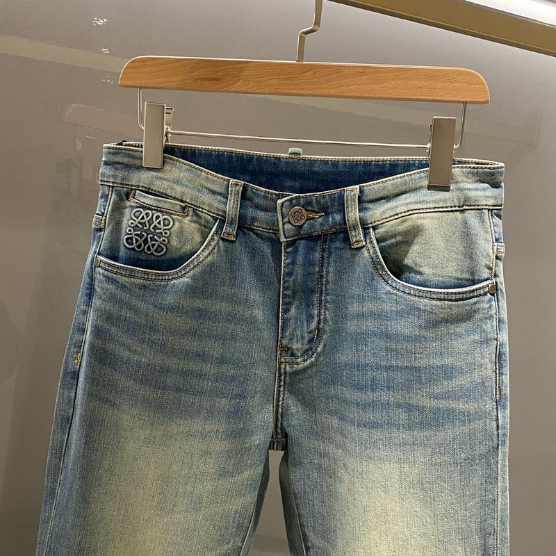 로에베 남성 블랙 그레이 청바지 001-277218