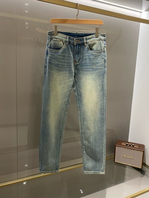 로에베 남성 블랙 그레이 청바지 001-277218
