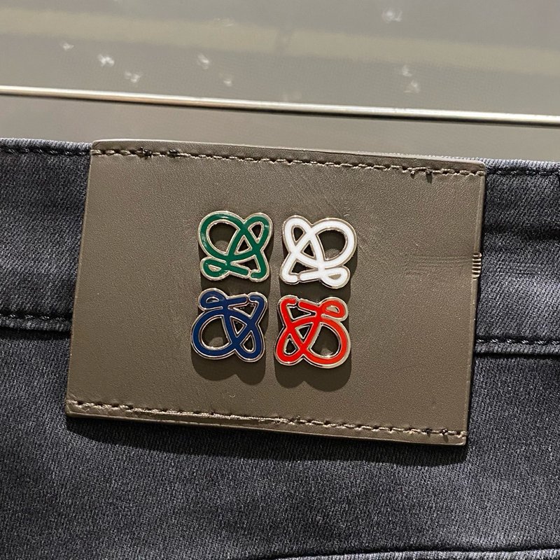 Loewe 남성 블랙그레이 스트레치 청바지 001-277219