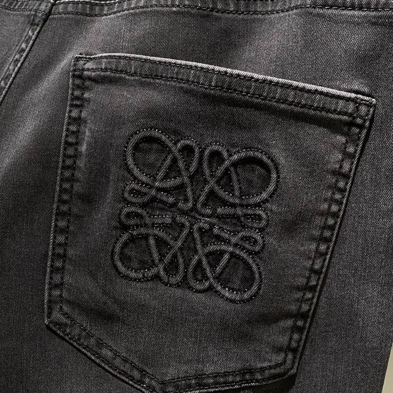 Loewe 남성 블랙그레이 스트레치 청바지 001-277219