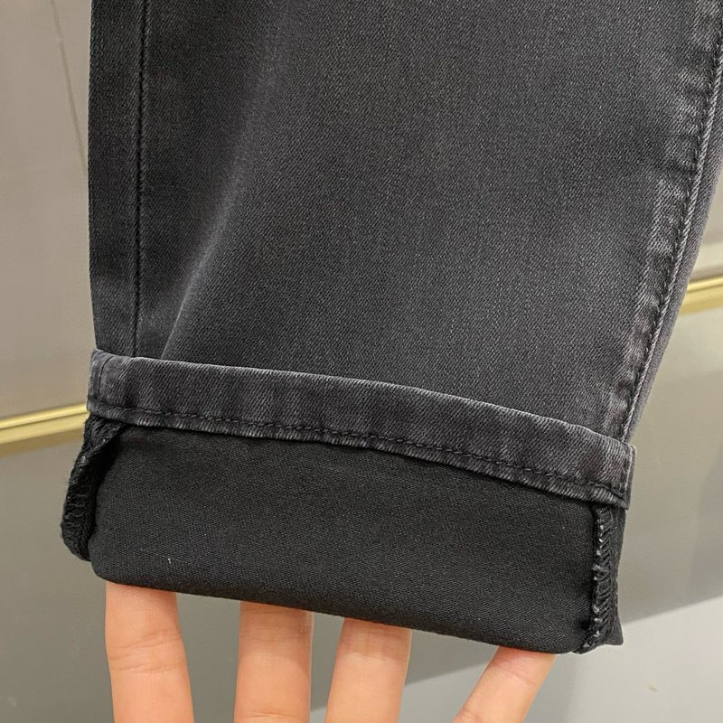 Loewe 남성 블랙그레이 스트레치 청바지 001-277219