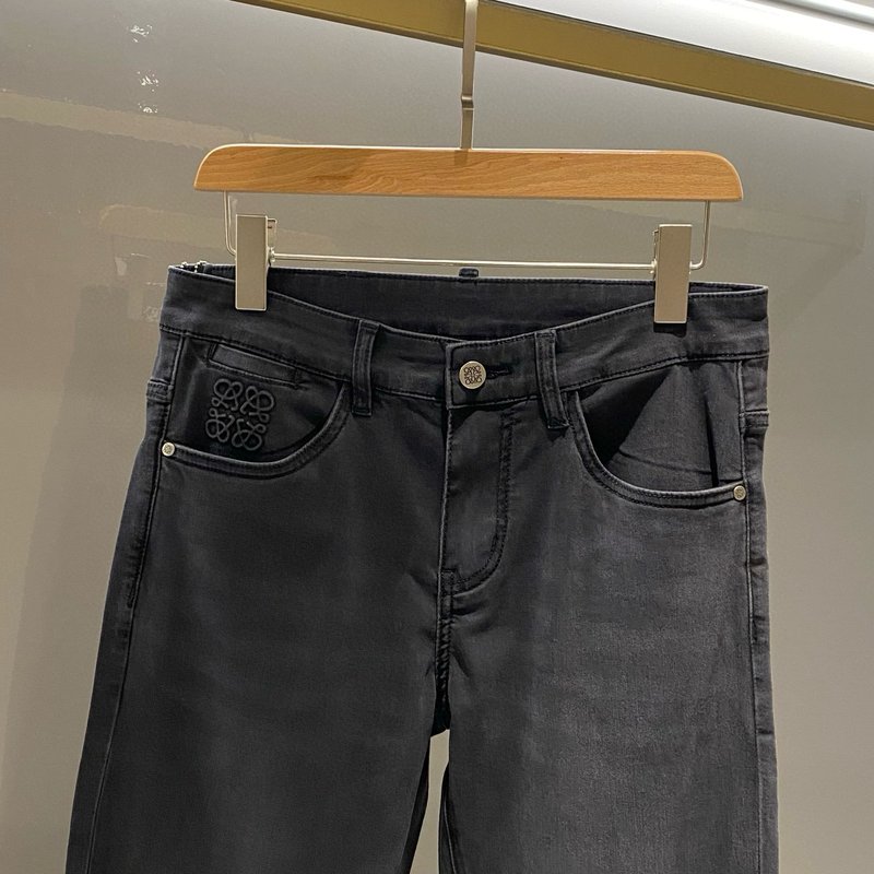 Loewe 남성 블랙그레이 스트레치 청바지 001-277219