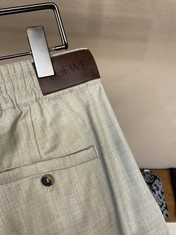 Loewe 울 자수 일자 포켓 팬츠 001-277223