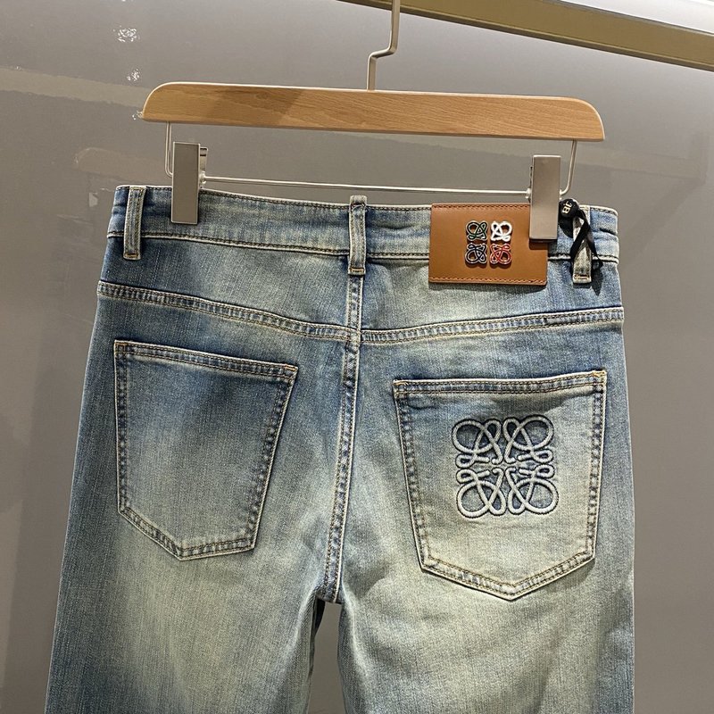 Loewe 남성용 블랙 그레이 진 001-277226