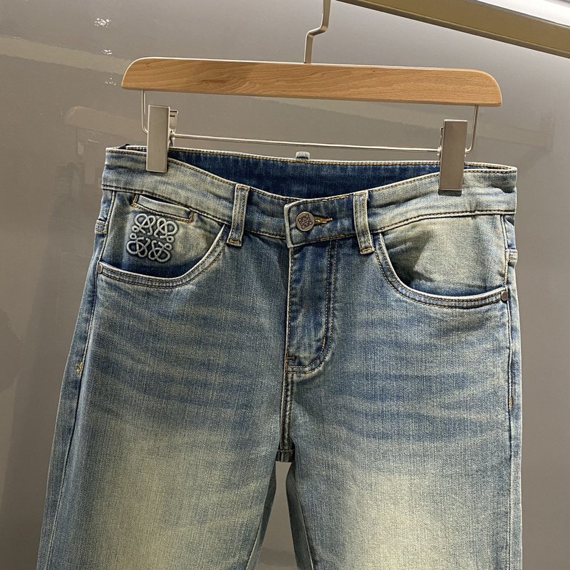 Loewe 남성용 블랙 그레이 진 001-277226