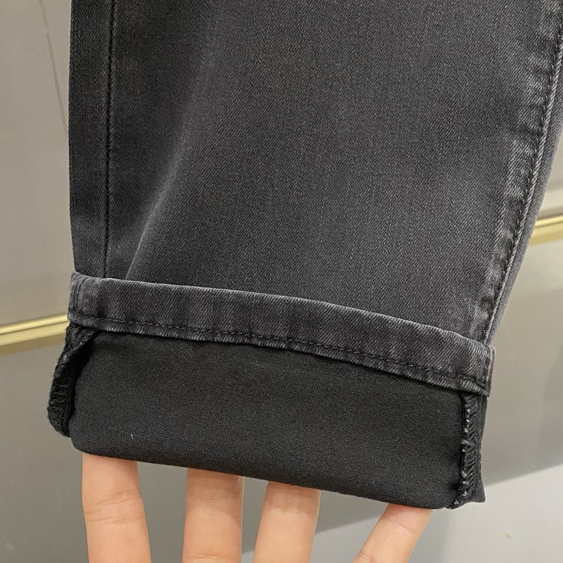 로에베 남성 블랙그레이 스트레치 데님 팬츠 001-277227