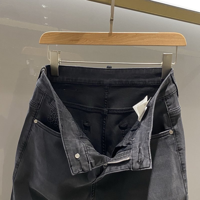 로에베 남성 블랙그레이 스트레치 데님 팬츠 001-277227