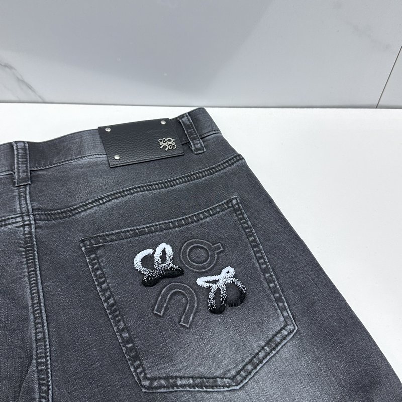 LOEWE 워싱 데님 팬츠 001-277238