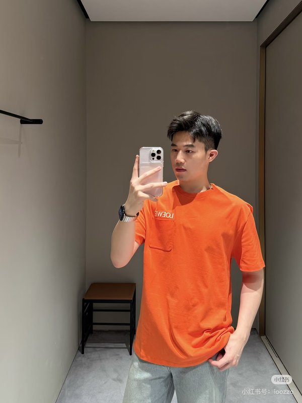 LOEWE 포켓 반팔 티셔츠 001-277242
