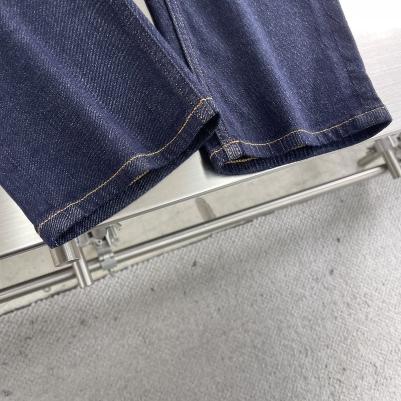 로에베 남성 블루 하이 스트레치 데님 팬츠 001-277258