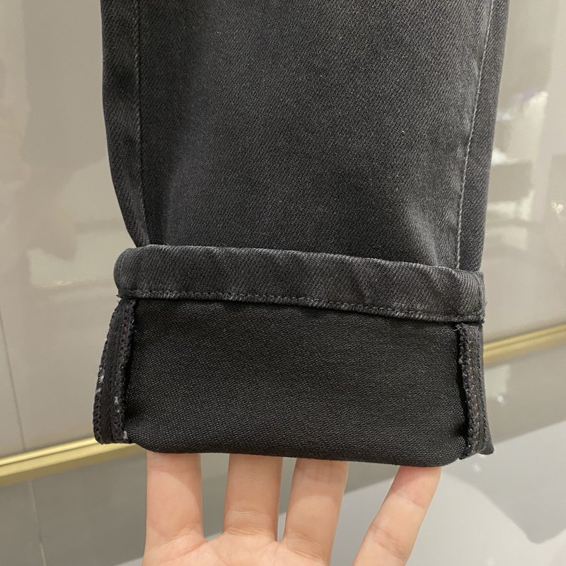 로에베 남성 패션 블랙 청바지 001-277265