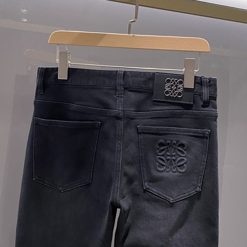 로에베 남성 패션 블랙 청바지 001-277265