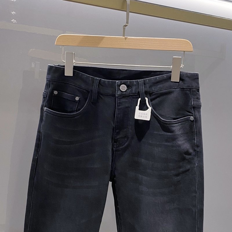 로에베 남성 패션 블랙 청바지 001-277265