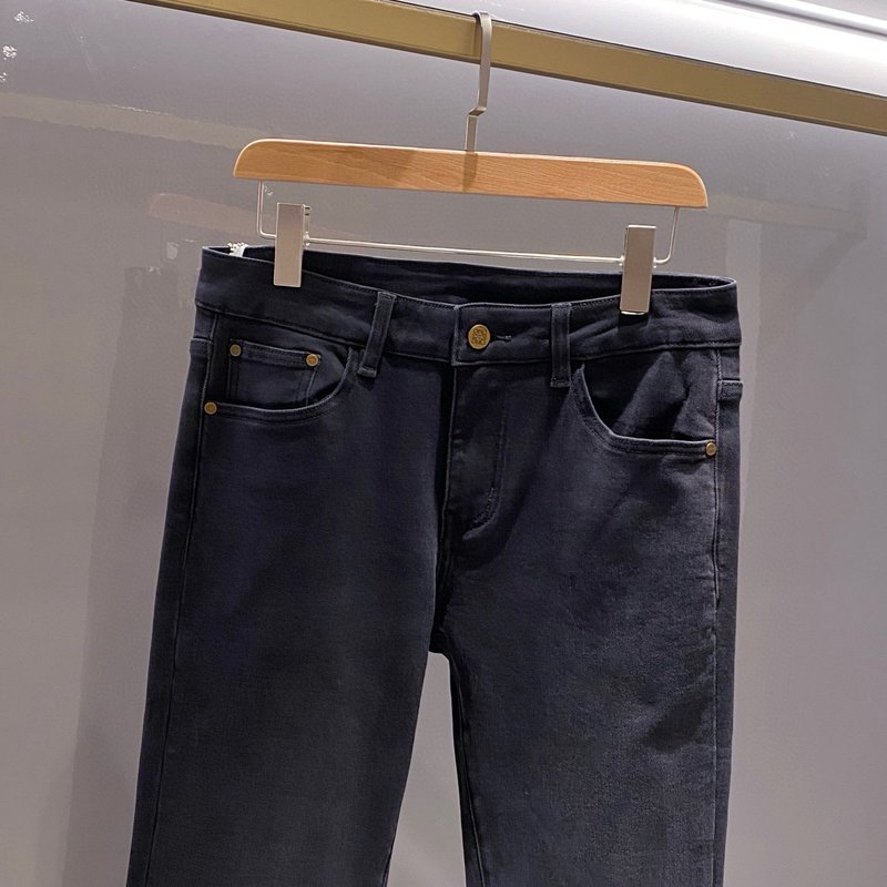 로에베 남성 패션 블랙 청바지 001-277266