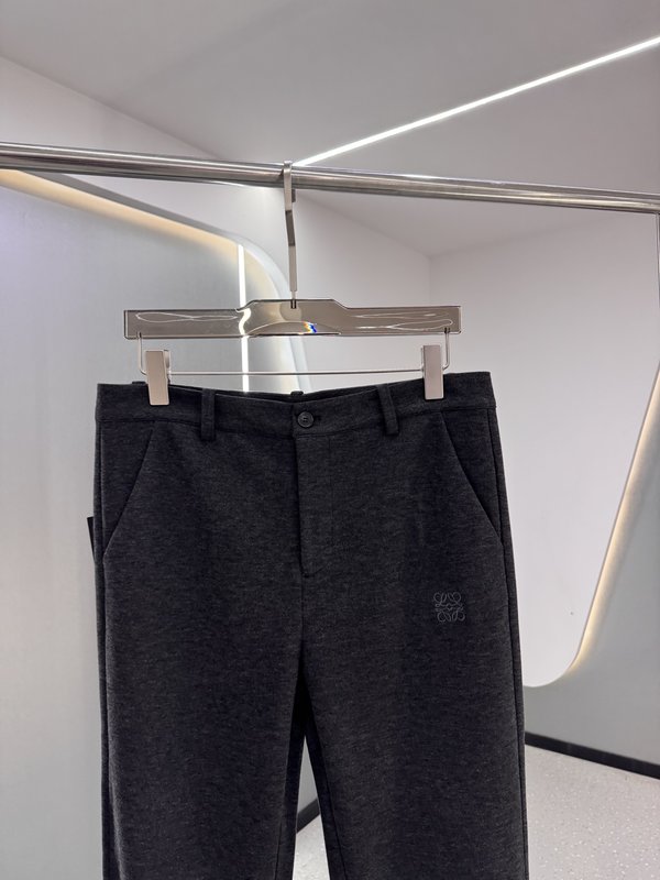 로에베 울 혼방 캐주얼 팬츠 001-277272
