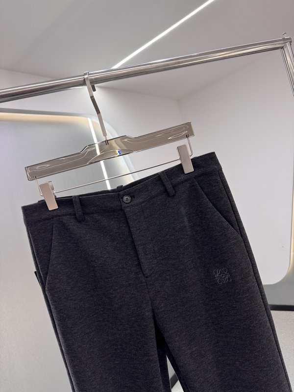 로에베 울 혼방 캐주얼 팬츠 001-277272