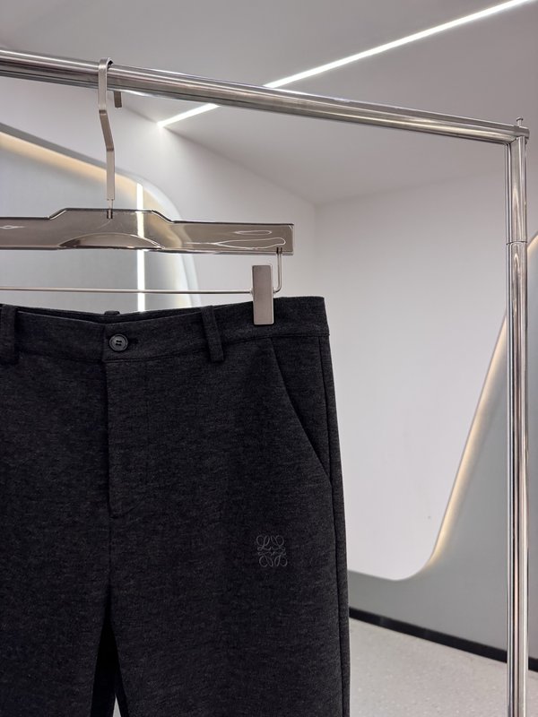 로에베 울 혼방 캐주얼 팬츠 001-277272