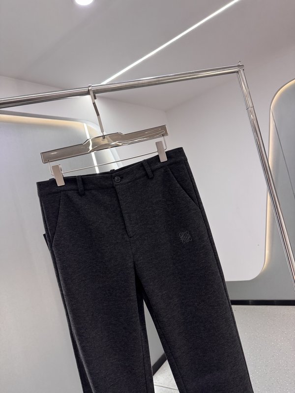 로에베 울 혼방 캐주얼 팬츠 001-277272