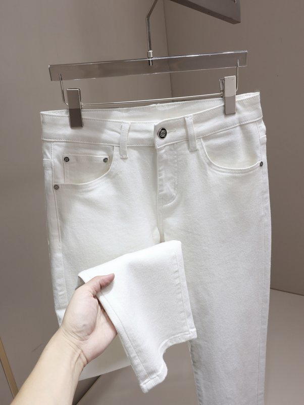 로에베 흰색 캐주얼 청바지 001-277275