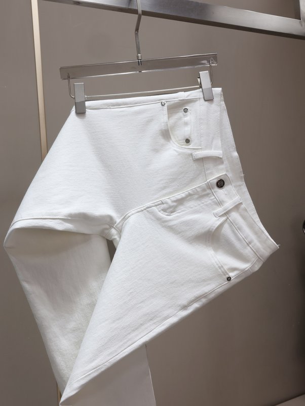 로에베 흰색 캐주얼 청바지 001-277275