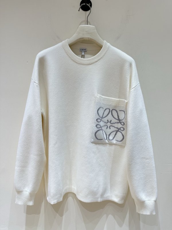 LOEWE 포켓 자카드 니트 001-277287