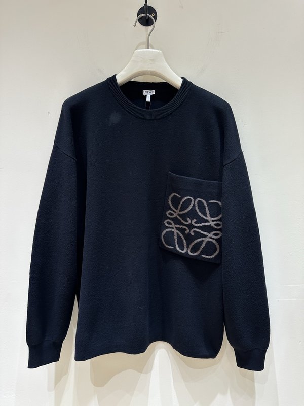 LOEWE 포켓 자카드 니트 001-277287