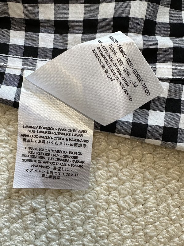로에베 흑백 격자 셔츠 001-277289