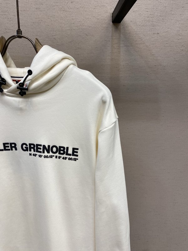 Moncler 프린트 자수 코튼 후드 스웨트셔츠 001-277307