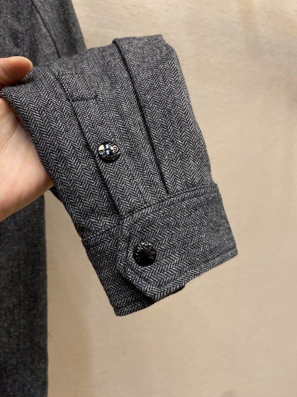 Moncler 울 스트라이프 지퍼 재킷 001-277363