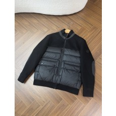 몽클레어 스탠딩 칼라 니트 소매 패딩 자켓 001-277575