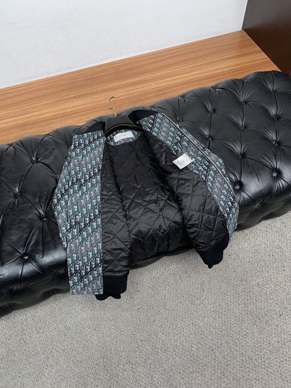 디올 심플 야구 칼라 코튼 재킷 001-277610