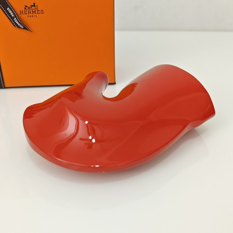 에르메스 말 머리 목재 칠기 장식품 001-277678