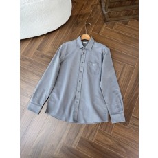 버버리 카라 체크 트림 롱슬리브 셔츠 001-277734