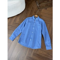 버버리 카라 체크 트림 긴팔 셔츠 001-277736