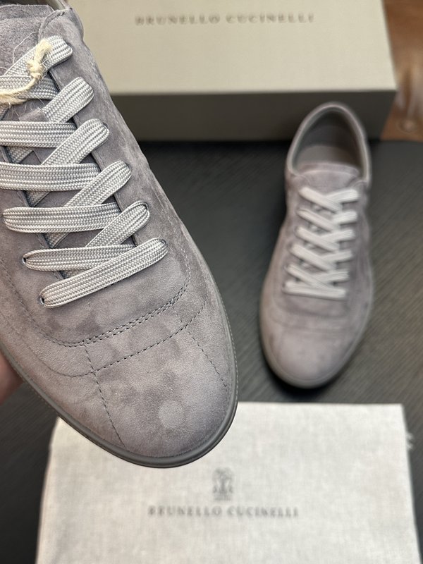 Brunello Cucinelli 스웨이드 고무창 운동 001-277859