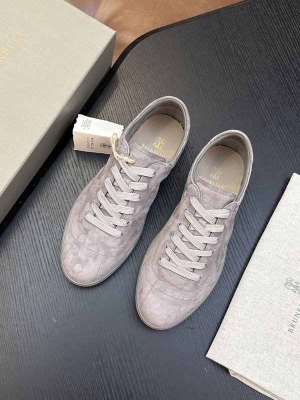 Brunello Cucinelli 스웨이드 고무창 운동 001-277859