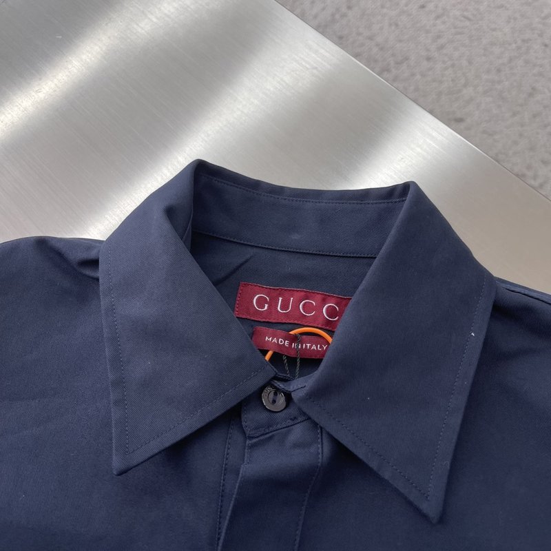 GUCCI 프린트 가슴 포켓 긴팔 셔츠 001-277947