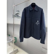 GUCCI 프린트 가슴 포켓 긴팔 셔츠 001-277947