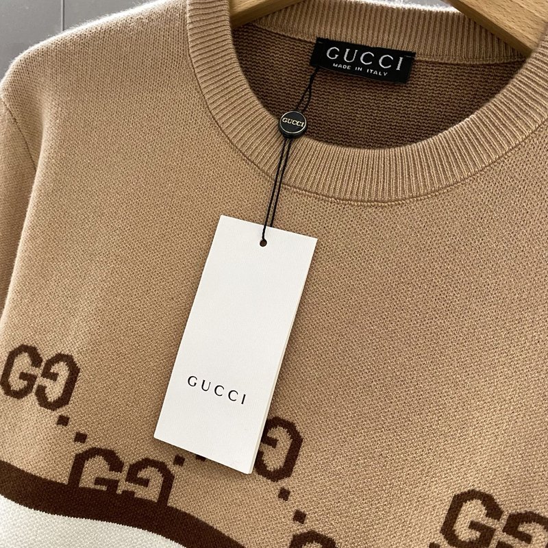 GUCCI 남성 자카드 라운드 니트 001-277950