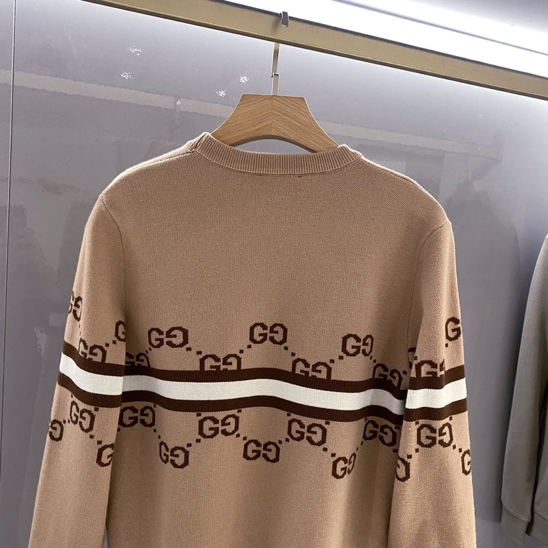 GUCCI 남성 자카드 라운드 니트 001-277950