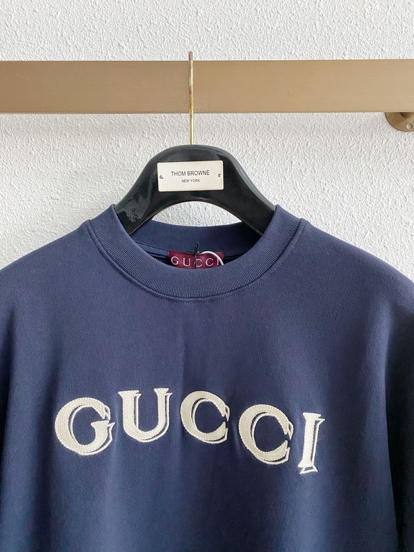 Gucci 레터 자수 로고 스웨트셔츠 001-277957