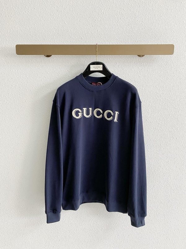 Gucci 레터 자수 로고 스웨트셔츠 001-277957